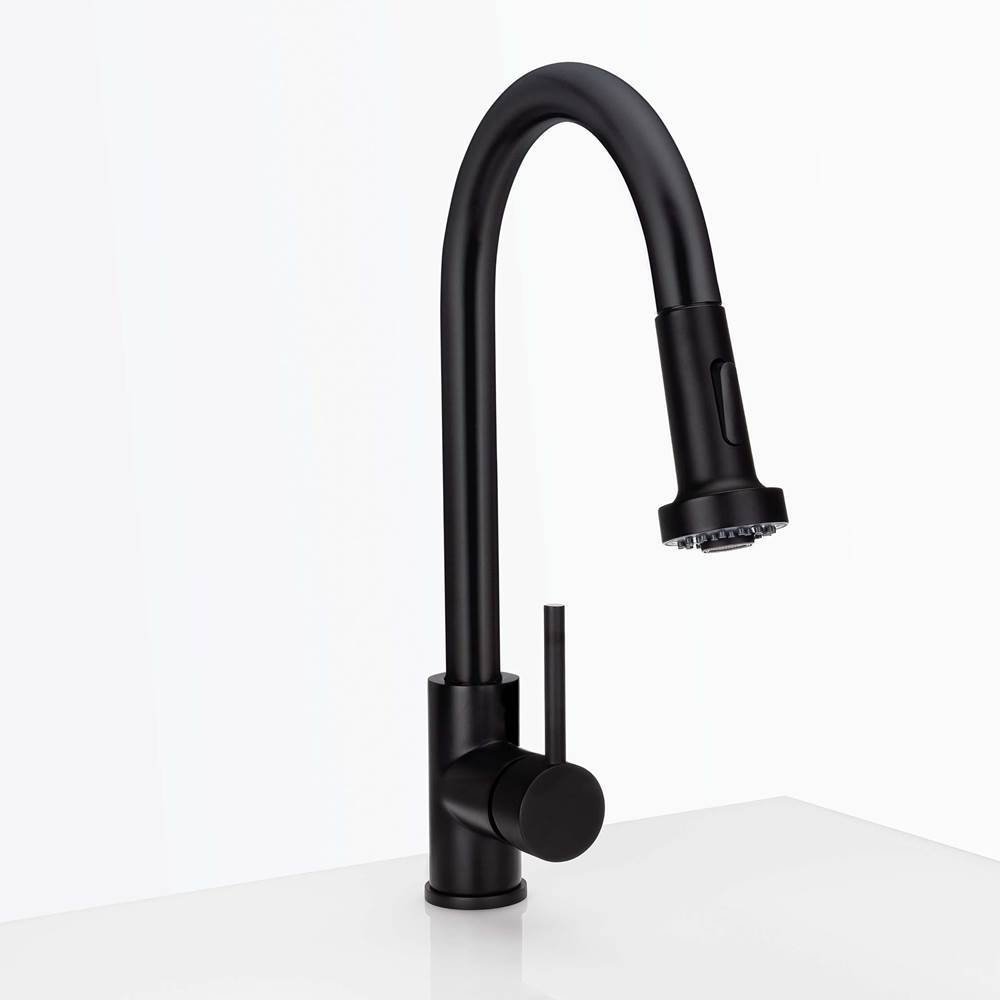 Harney Hardware Kitchen Sink Faucet Contemporary / Modern, Pull Down Spray, 16 1/2 In, High